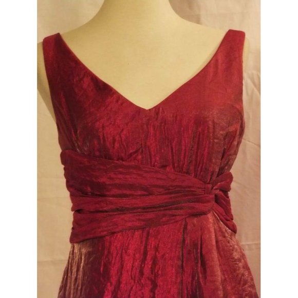 Max & Cleo BCBG Max Azria Bubble Hem Shimmer Dress 6 NEW - Picture 6 of 11